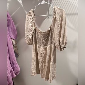 Beige/Tan babydoll dress